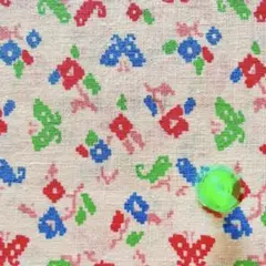 ヴィンテージフィードサック 1/8サイズ F348