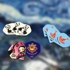 HAKUSHON DAINAO ダーツ♡フライト8枚セット♡パンダ