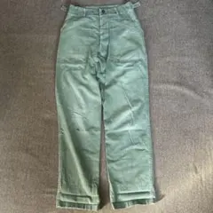 ベイカーパンツ 初期ヘリンボーン 40s～50s デッドストック 40s 50s 米軍 実物 M-47 HBT ヘリンボーン ツイル