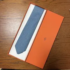 【新品未使用】HERMES ネクタイ新品　箱・タグ付き 正規品　ギフト最適