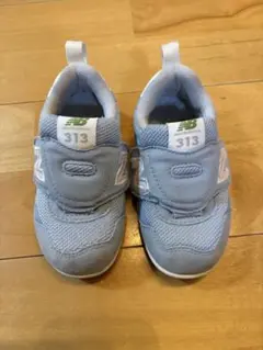 【美品】New Balance 313 ベビーシューズ ライトブルー