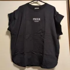PRIER 黒 Tシャツ Lサイズ