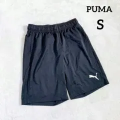 【プーマ】ショートパンツ ハーフパンツ (Ｓ) スポーツウェア 黒 ワンポイント