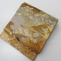 袋帯 正絹 草花流水文 六通柄 - メルカリ
