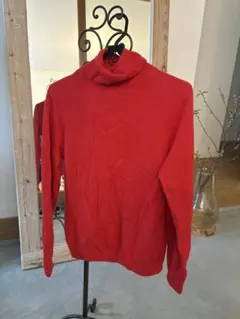 UNIQLO タートルネックセーター L レッド