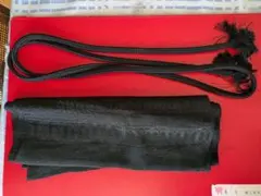 黒 帯締めと帯揚げのセット