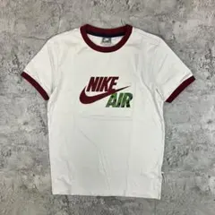 希少】NIKE ナイキ Tシャツ リンガー 刺繍 ワンポイント 90s 白タグ