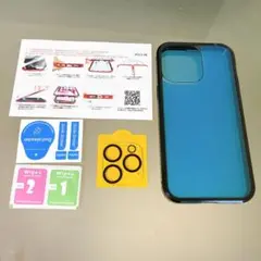 iPhone14 pro max 全面保護ケース　透明　カメラフィルム付き