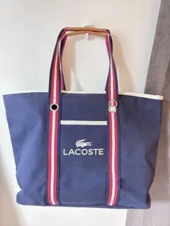 LACOSTE ラコステ トートバッグ ネイビー ポーチ付きのサムネイル