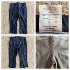 陸上　セミロングタイツ　アシックス　ジム　レギンス　スパッツ　レディース　S