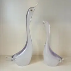マルティグラス ガラス 鳥 ペア 置物のサムネイル