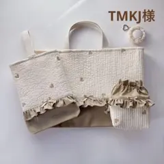 14【sample】トートバッグ ヌビキルト 花刺繍 入園入学 サブバッグ