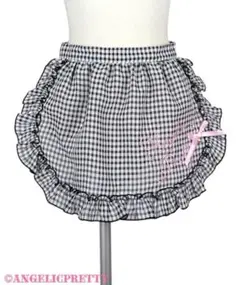 Angelic Pretty オリジナルロゴギンガムフリルエプロン