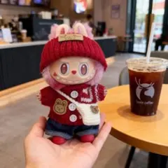 大人気labubu洋服 ラブブぬいぐるみ着17cmぬい服　着せ替え服 5点セット