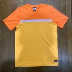 Nike DRI-FIT オレンジイエローシャツ L