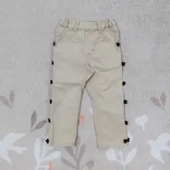 95cmボトムス/ベージュ/サイドリボン