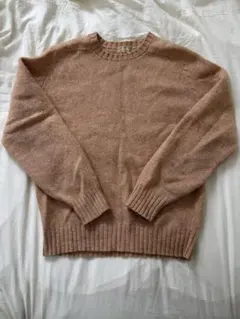 オレンジ ウールセーター Mサイズ