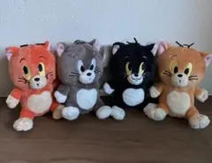 トムとジェリー　3匹の子猫　ぬいぐるみマスコット　ボールチェーン　4種セット