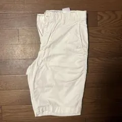 ホワイト ショートパンツ コットン素材 ゴルフウェア