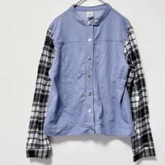 希少 ✨Weissman キッズ 異素材切替ジャケット ペイズリー チェック柄