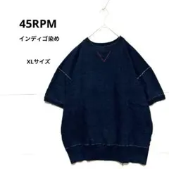 美品 45rpm 濃紺 インディゴ 両V フリーダム 半袖スウェット XLのサムネイル