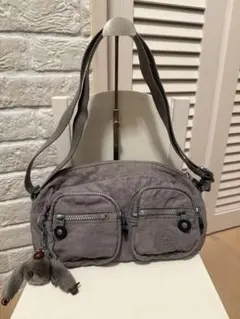 Kipling ショルダーバッグ グレーのサムネイル