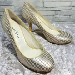 【美品】✨JILLSTUART 23cm パンプス 銀 シルバー ドット 水玉のサムネイル