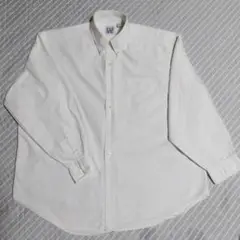 GAP ホワイト 長袖ボタンダウンシャツ Lサイズ