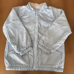 kp ニットプランナー　130 リバーシブルブルゾン　水色　ライトブルー