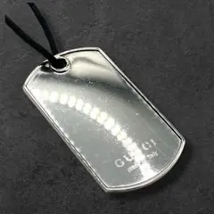 新品・希少】GUCCI グッチ ドッグタグ ネックレス チェーン無 - メルカリ