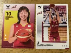 Wリーグ トレーディングカード　平下結貴選手　長岡萌映子選手