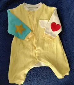 BREEZE いろいろパッチワッフルカバーオール 80