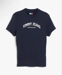 TOMMY JEANS Tシャツ ネイビー ロゴ KーPOP ウォニョンのサムネイル