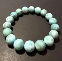 天然ラリマー ブレスレット】10mm 内径17cm カリブ海の宝石 癒し