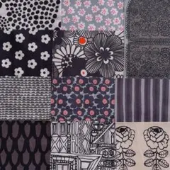 マリメッコ タンツ ヴィンテージ プケッティ マルケッタ ハギレセット 黒系