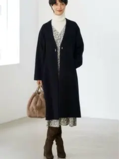 グリーンレーベルリラクシング ノーカラー コート