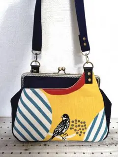 ハンドメイドがま口ショルダーバッグ（G-33）