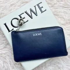 現行 美品✨ロエベ ペブル アナグラム フラグメントケース アビスブルー