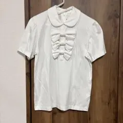 noir kei ninomiya 綿ポンチTシャツ(シングルリボン)のサムネイル