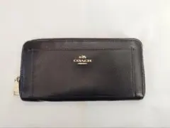 ★COACH ネイビー レザー 長財布★即購入OK!