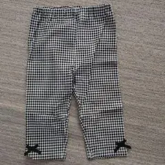 petit main ギンガムチェック柄七分丈レギンス　100㌢