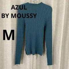 AZUL BY MOUSSYランダムリブハイネックニットトップス