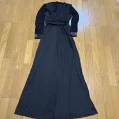 黒ドレス　ワイドパンツドレス