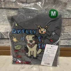 D.KELLY 刺繍トートバッグ グレー Mサイズ