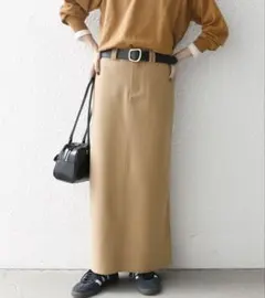 ✴︎美品✴︎SHIPS any キャメルタイトスカート ロングのサムネイル