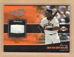 2002 PLAYOFF BARRY BONDS GAME USED BASE
