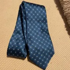 幾何学模様 青 ネクタイ