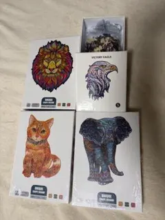 未使用未開封どくろ頭パズル地獄悪犬500動物ジグソーパズル 38x52cm