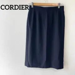 CORDIER タイトスカート ネイビー　ワールド　オフィスカジュアル　制服のサムネイル
