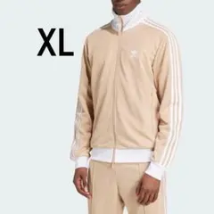 アディダス adidas ジャージ トラックジャケット ベージュ XL